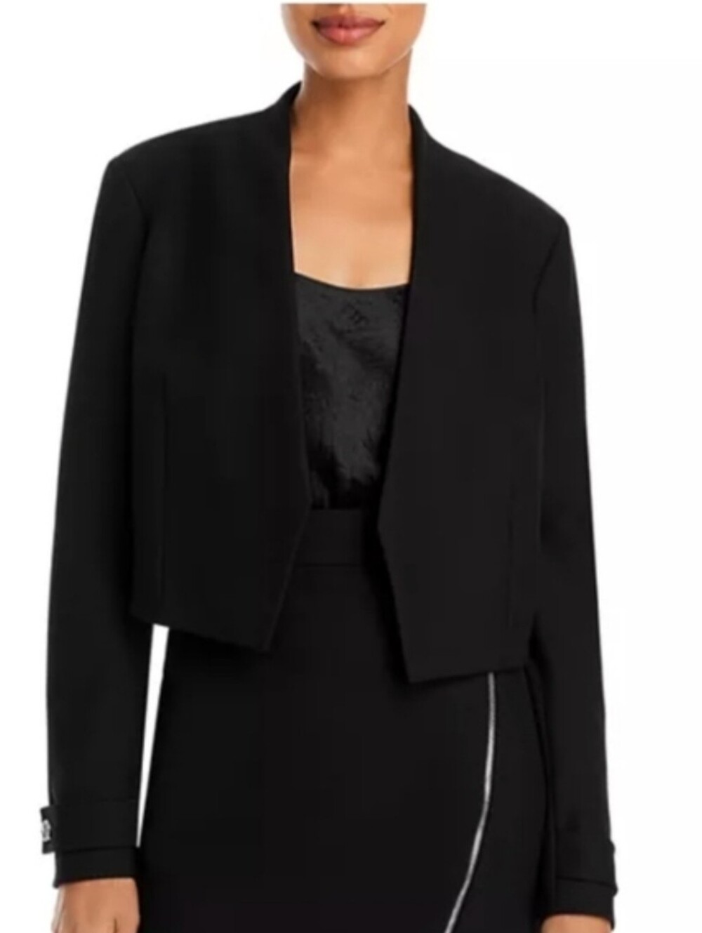 BOSS Hugo Boss Jibelara Cropped Black Blazer
